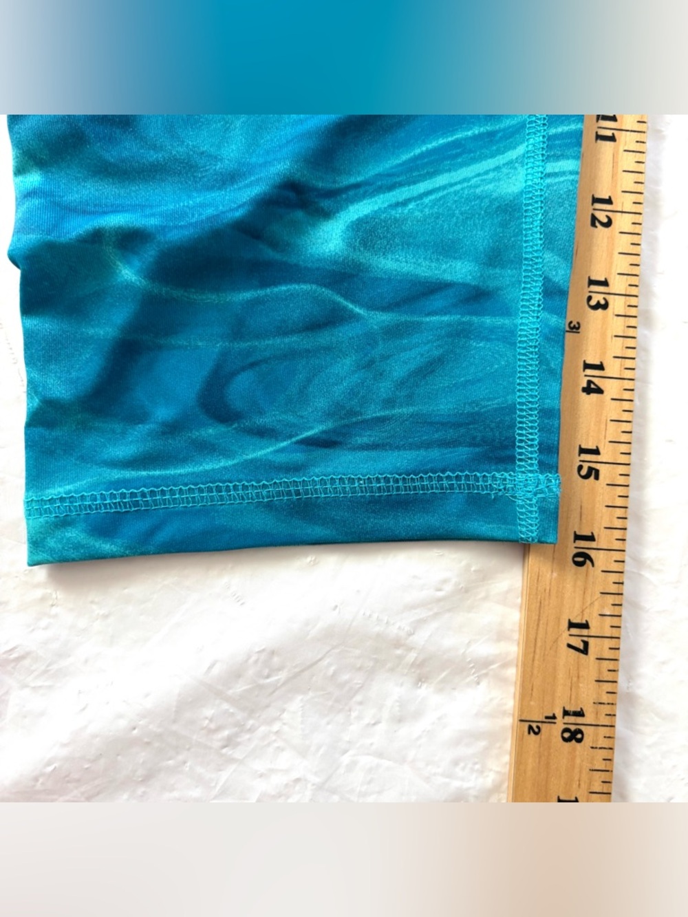 NWOT GAIAM Blue Splash Swirl Capri Leggings High Waist Activewear SZ M - Picture 7 of 9